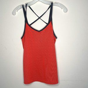 Under armour strappy workout running tank top Womens small